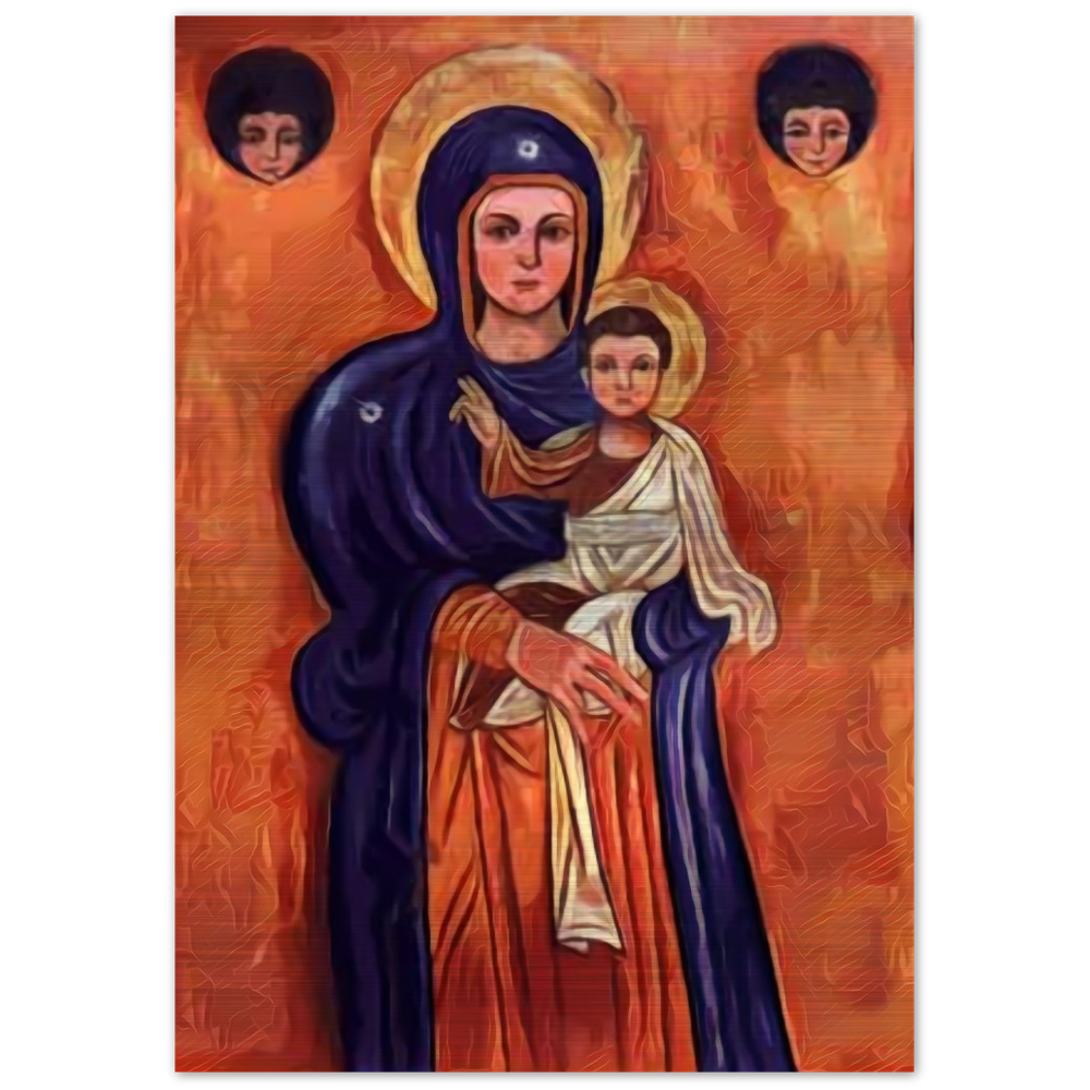 Our Lady of Elige ✠ Brushed #Aluminum #MetallicIcon #AluminumPrint