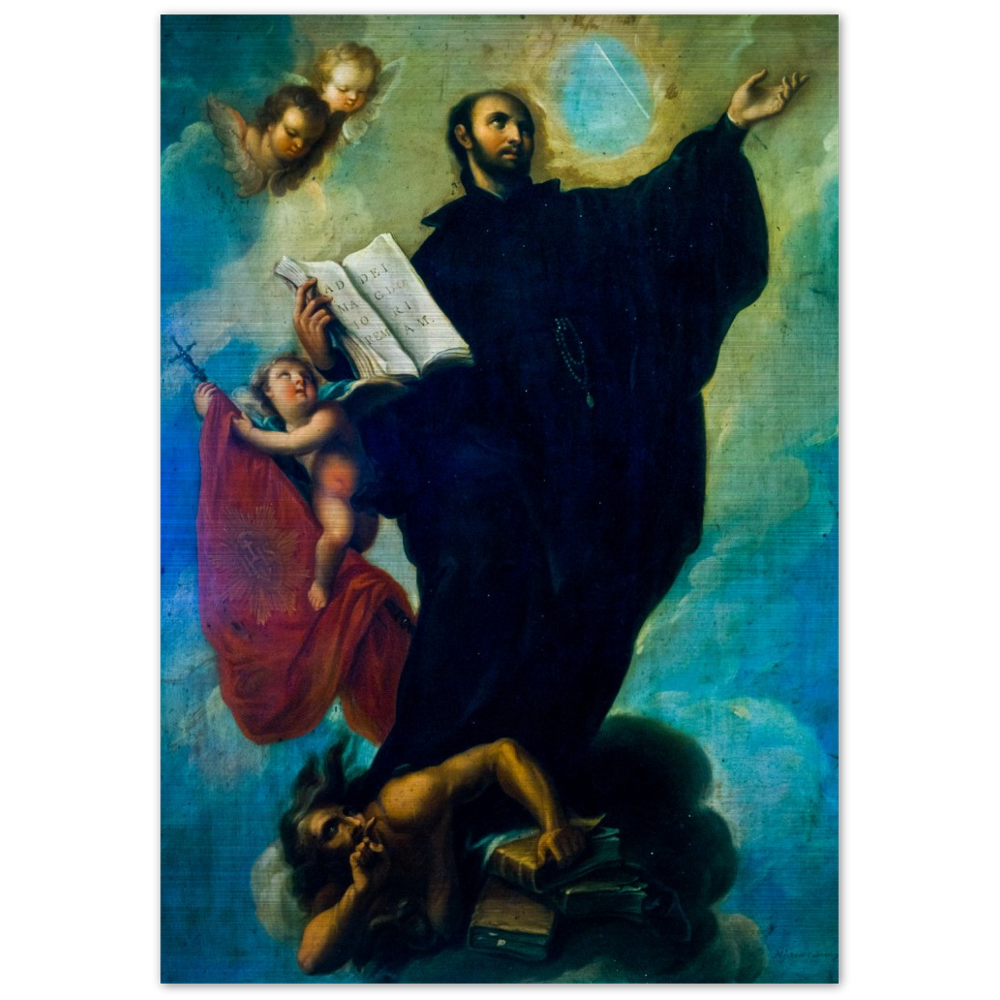 Saint Ignatius Loyola - Brushed Aluminum Print