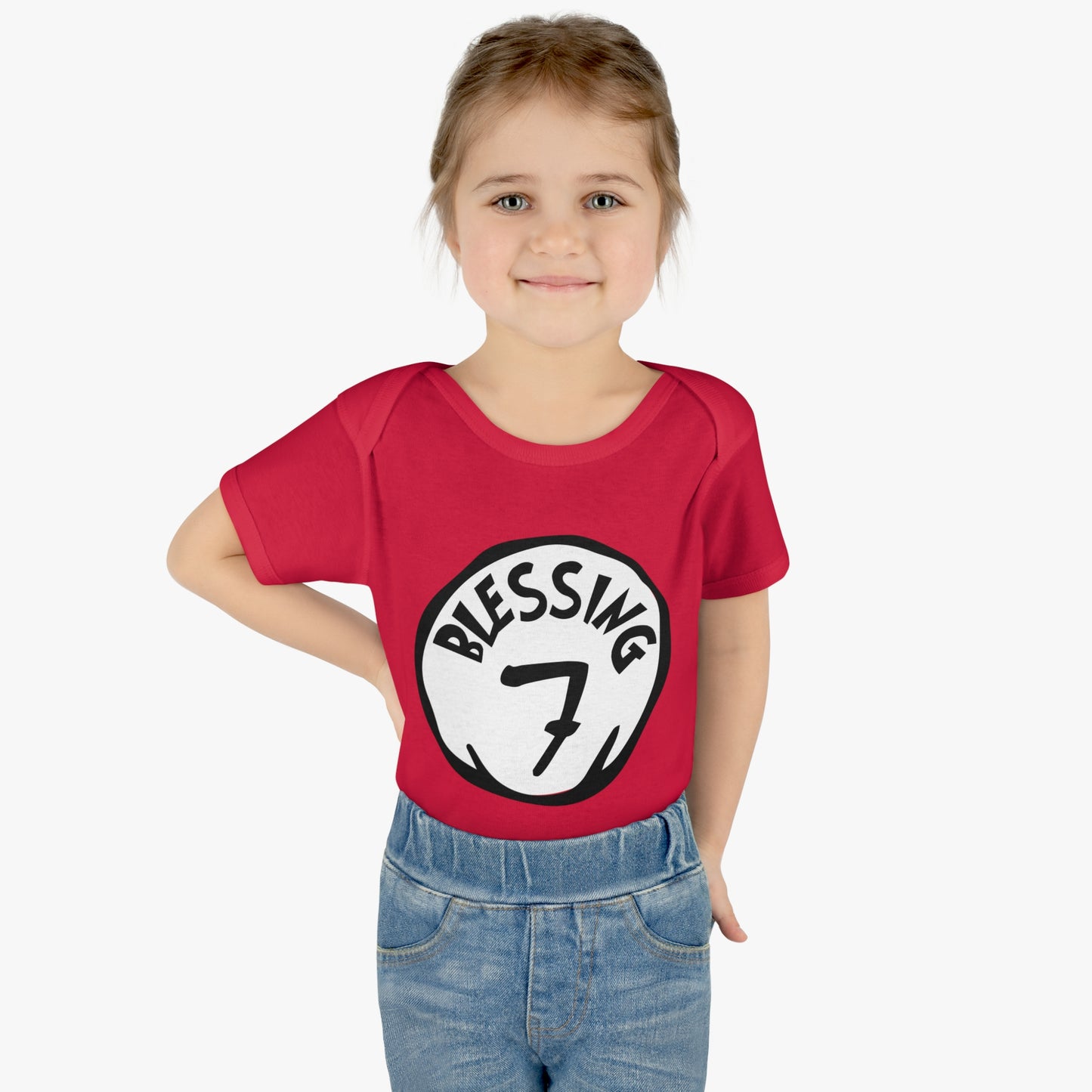 Blessing 7 - Infant Baby Rib Bodysuit - Count your Blessings