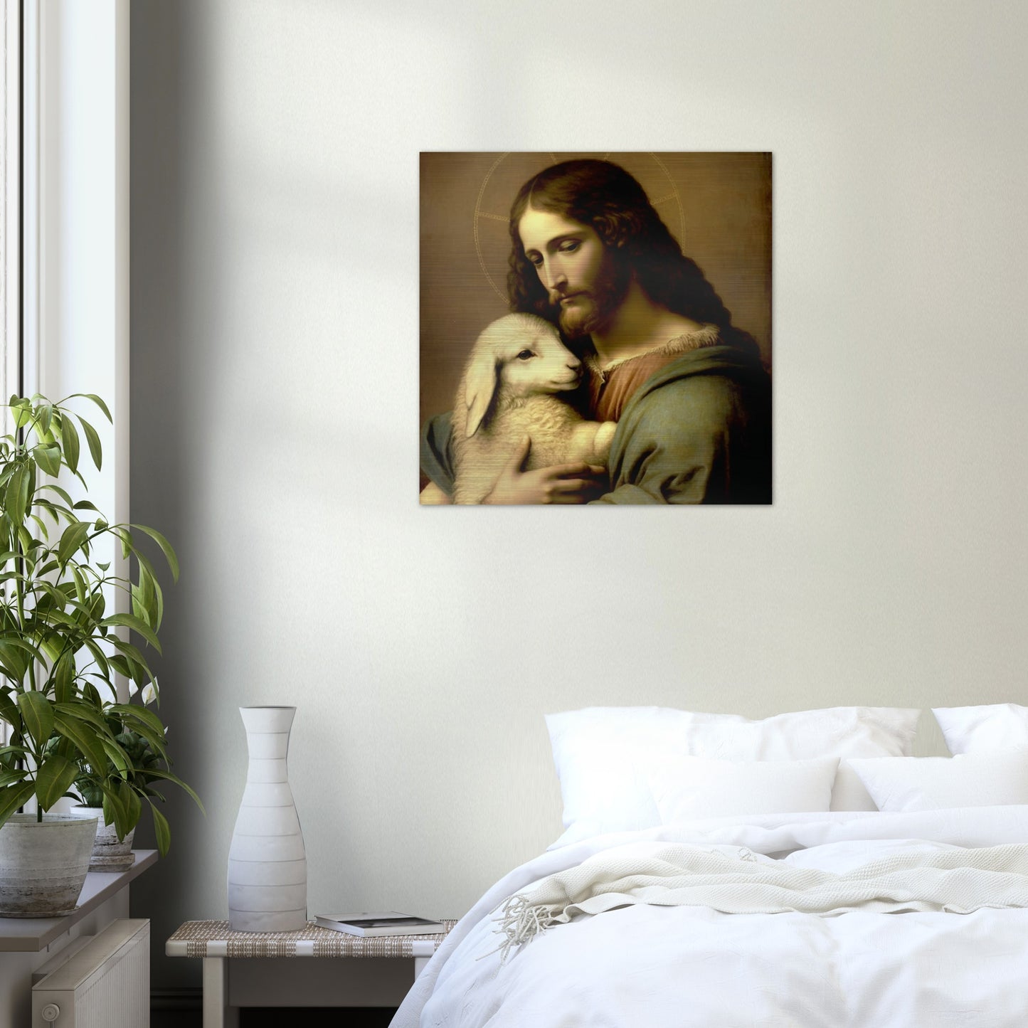 Our Shepherd ✠ Brushed Aluminum Icon