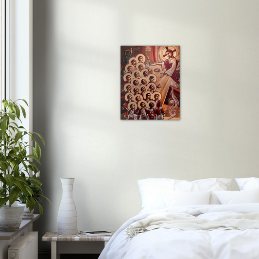 The 21 Martyrs of Libya - Brushed Aluminum Print