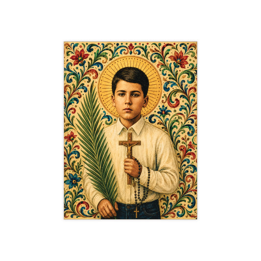 St. José Sánchez del Río Ceramic Devotional Icon Tile (6×8 inches)