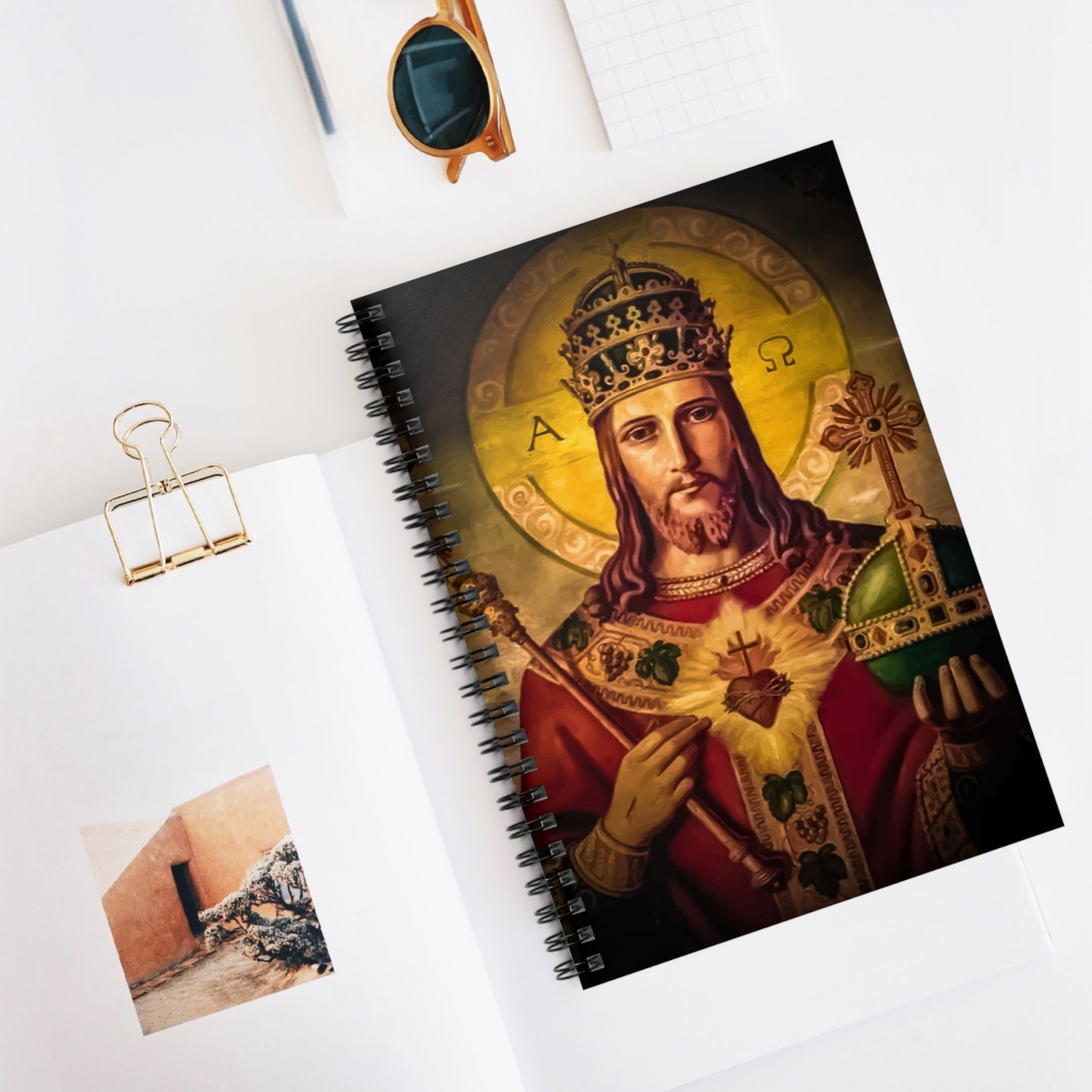 Christus Rex - Spiral #Notebook - Ruled Line