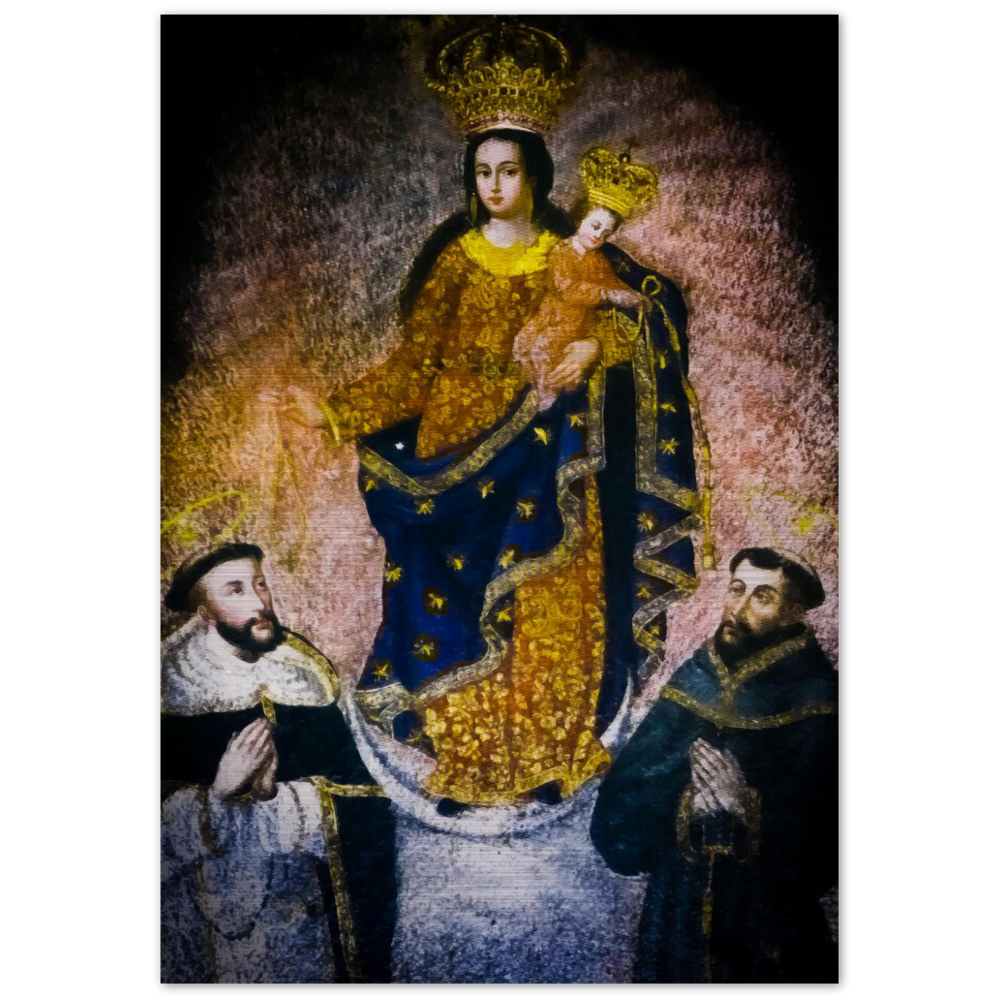 Our Lady of Las Lajas – Brushed #Aluminum #MetallicIcon #AluminumPrint