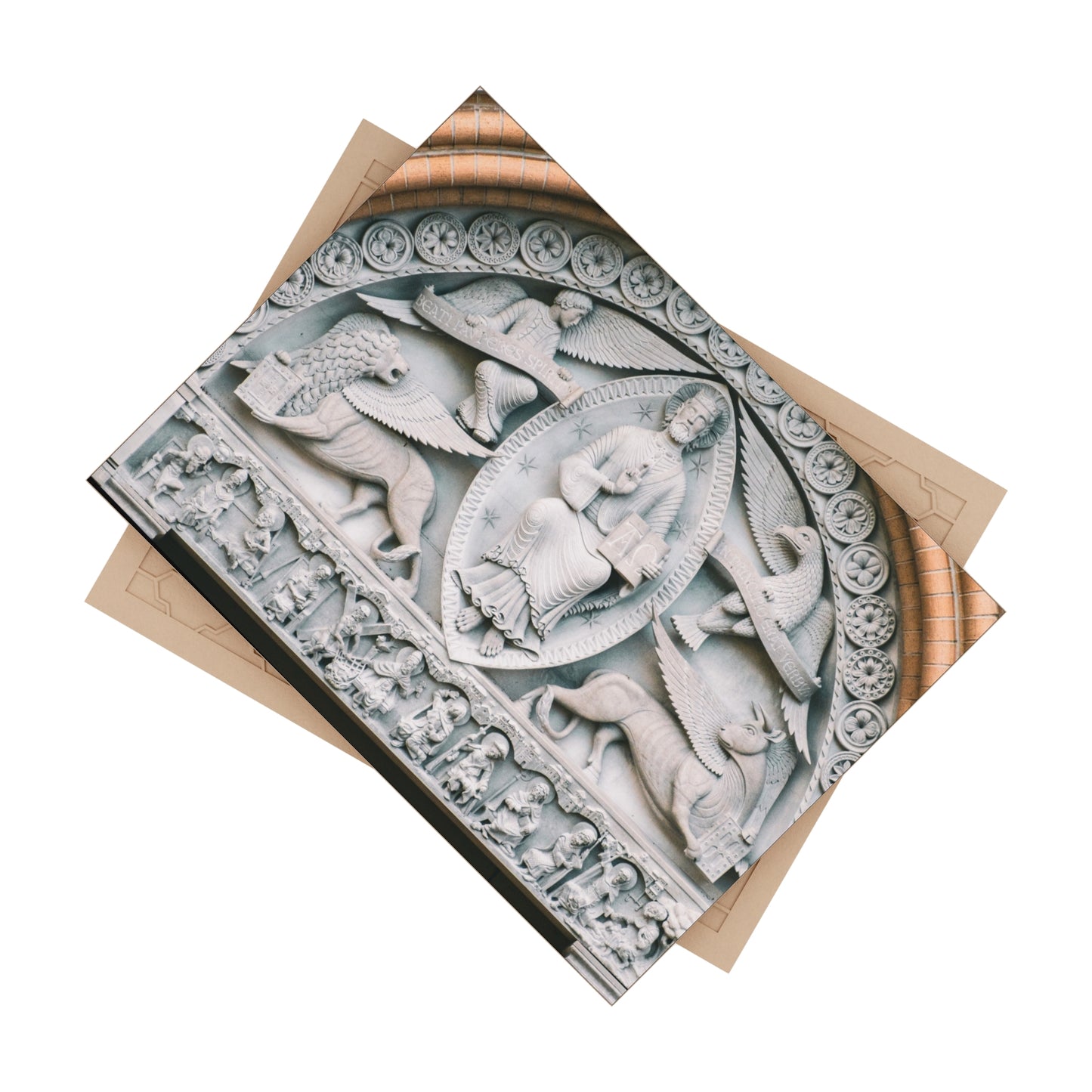 Tetramorph Ceramic Icon Tile Size 6" × 8"