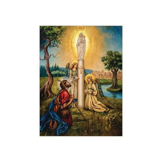 Our Lady of the Pillar Ceramic Devotional Icon Tile (6×8 inches)