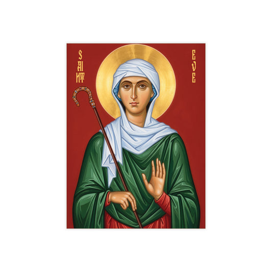 St. Eve (St. Ava) Ceramic Devotional Icon Tile (6×8 inches)