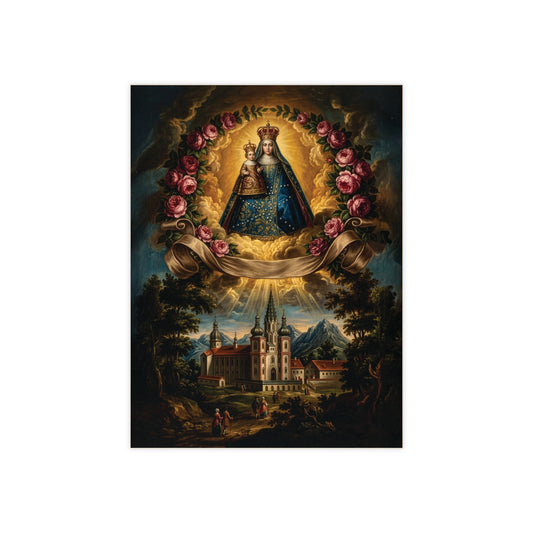 Our Lady of Mariazell Ceramic Devotional Tile (6×8 inches) Austria