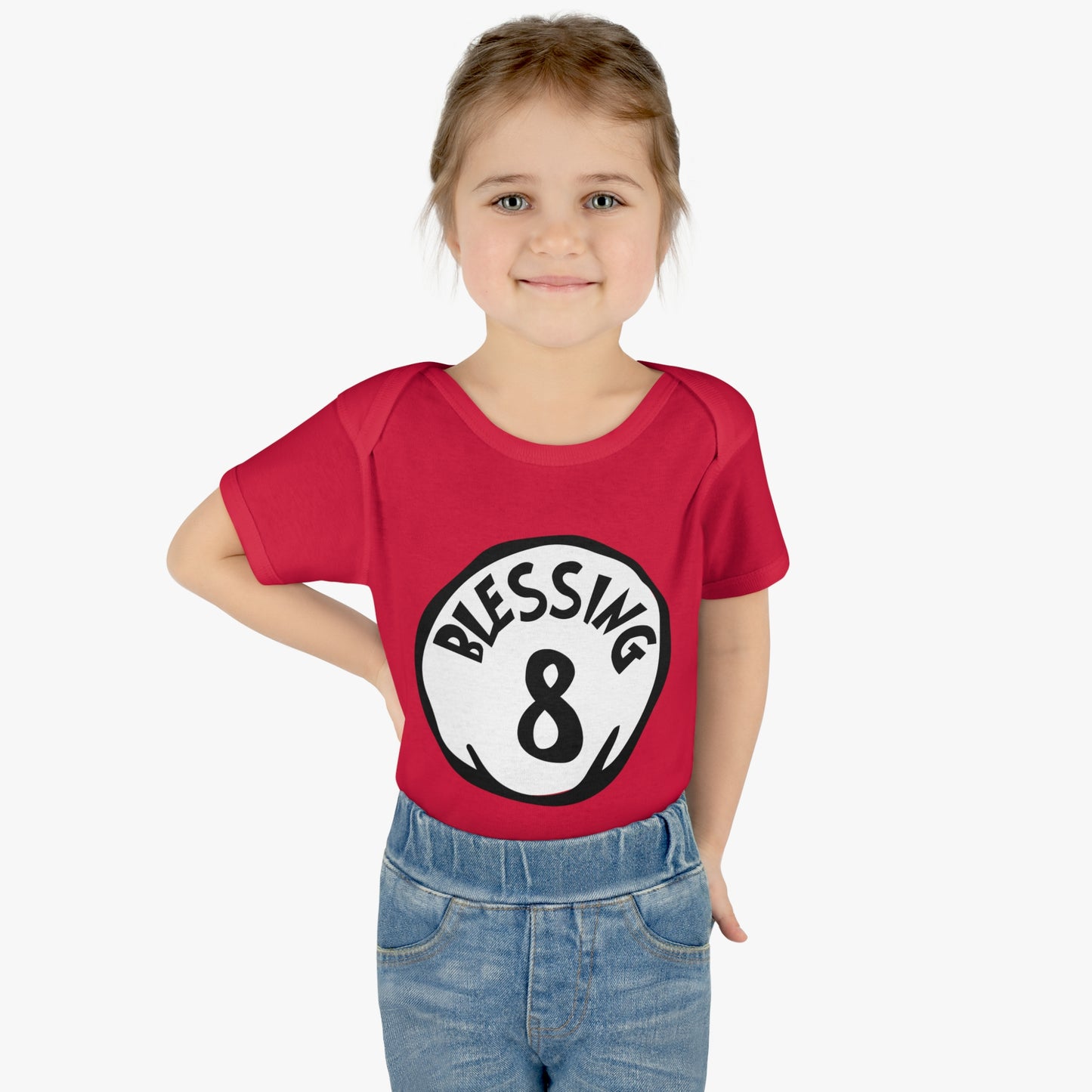 Blessing 8 - Infant Baby Rib Bodysuit - Count your Blessings