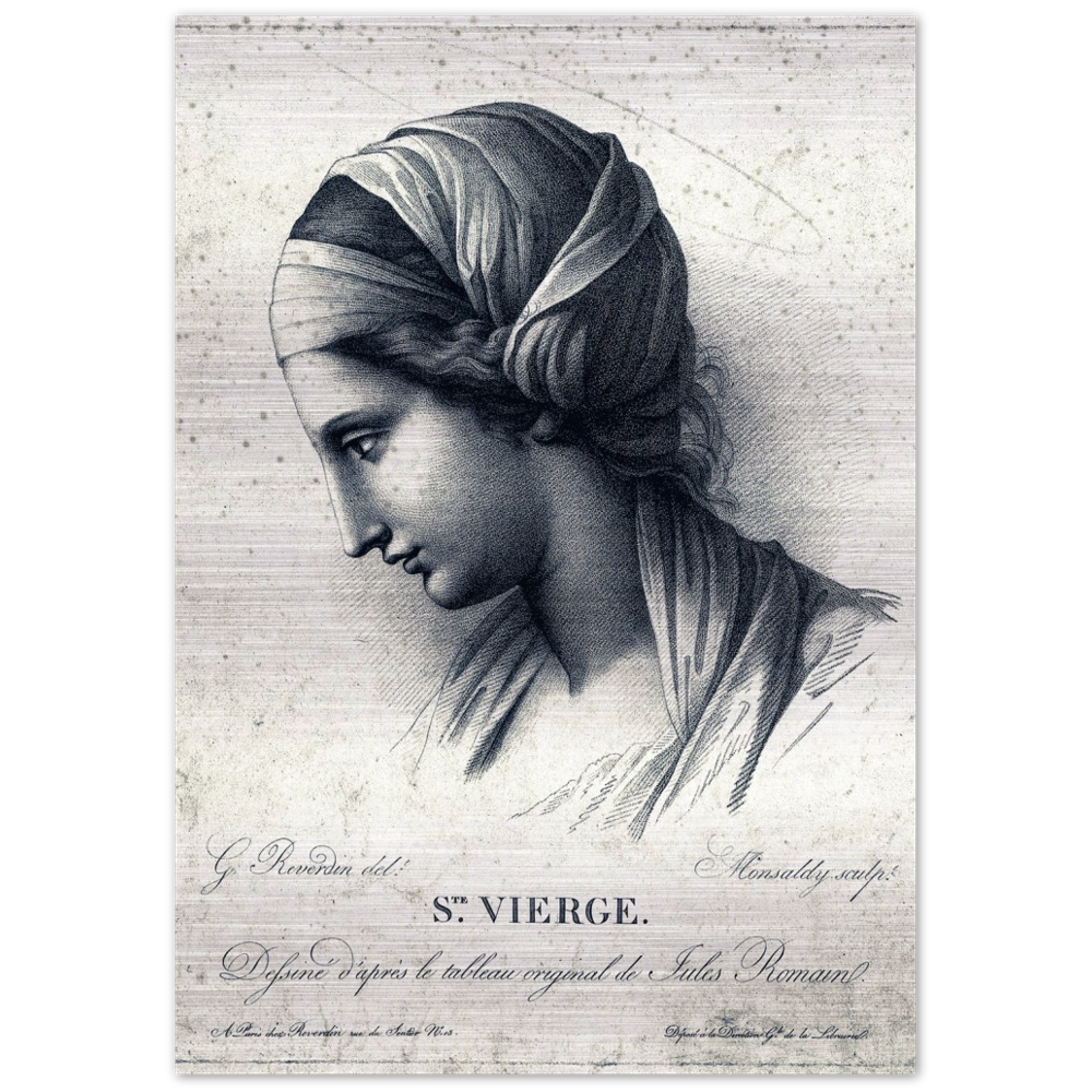 Blessed Virgin - Brushed Aluminum Print