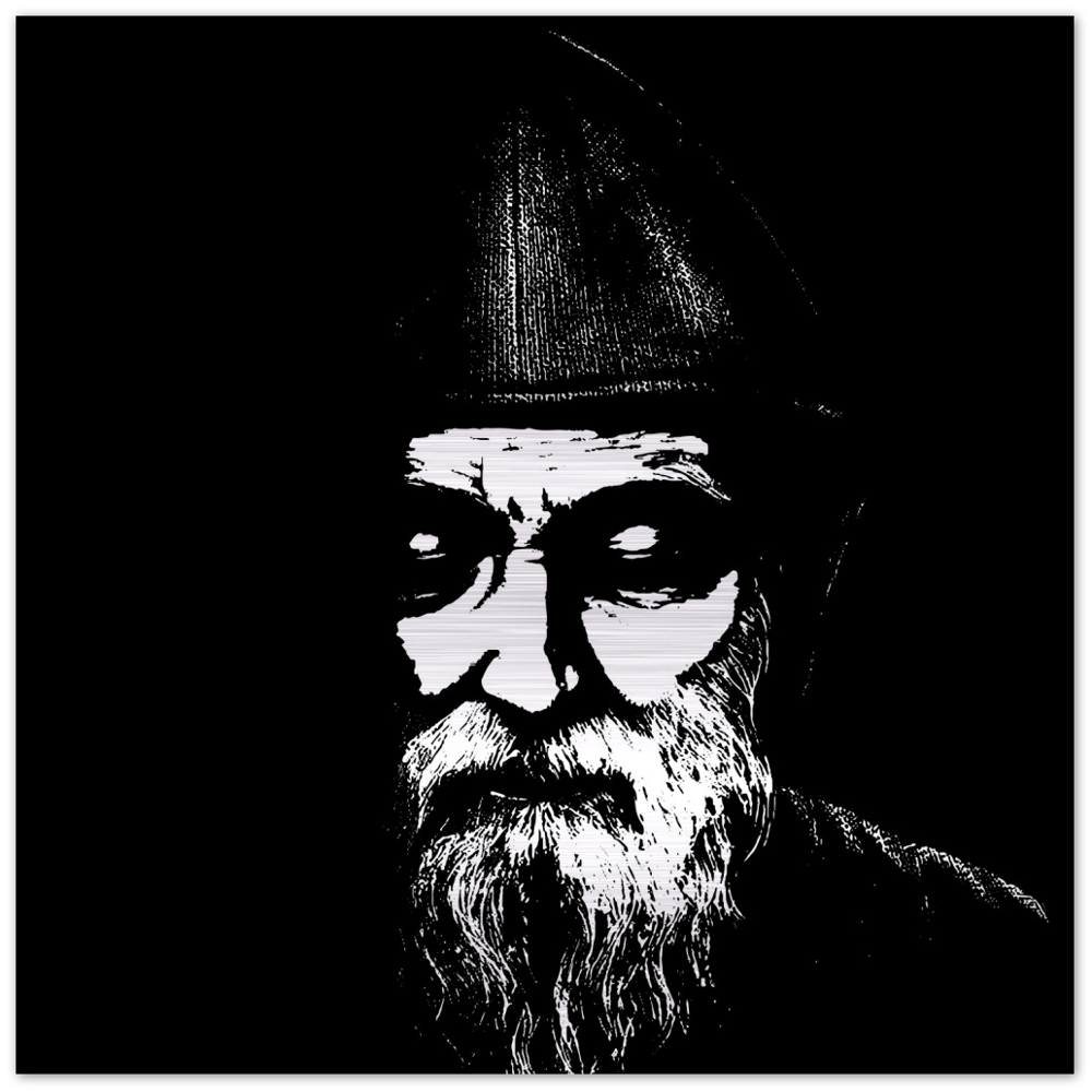 Mar Sharbel, Lebanese, Maronite, and Catholic Saint ✠ Brushed #Aluminum #MetallicIcon #AluminumPrint