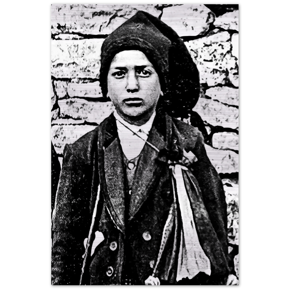 St Francisco Marto ✠ Brushed #Aluminum #MetallicIcon #AluminumPrint