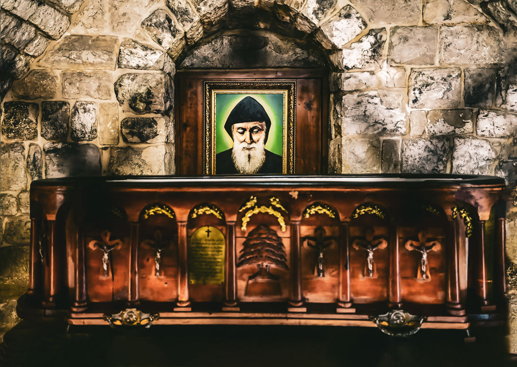 Pearl Print - The Tomb of St Sharbel Icon