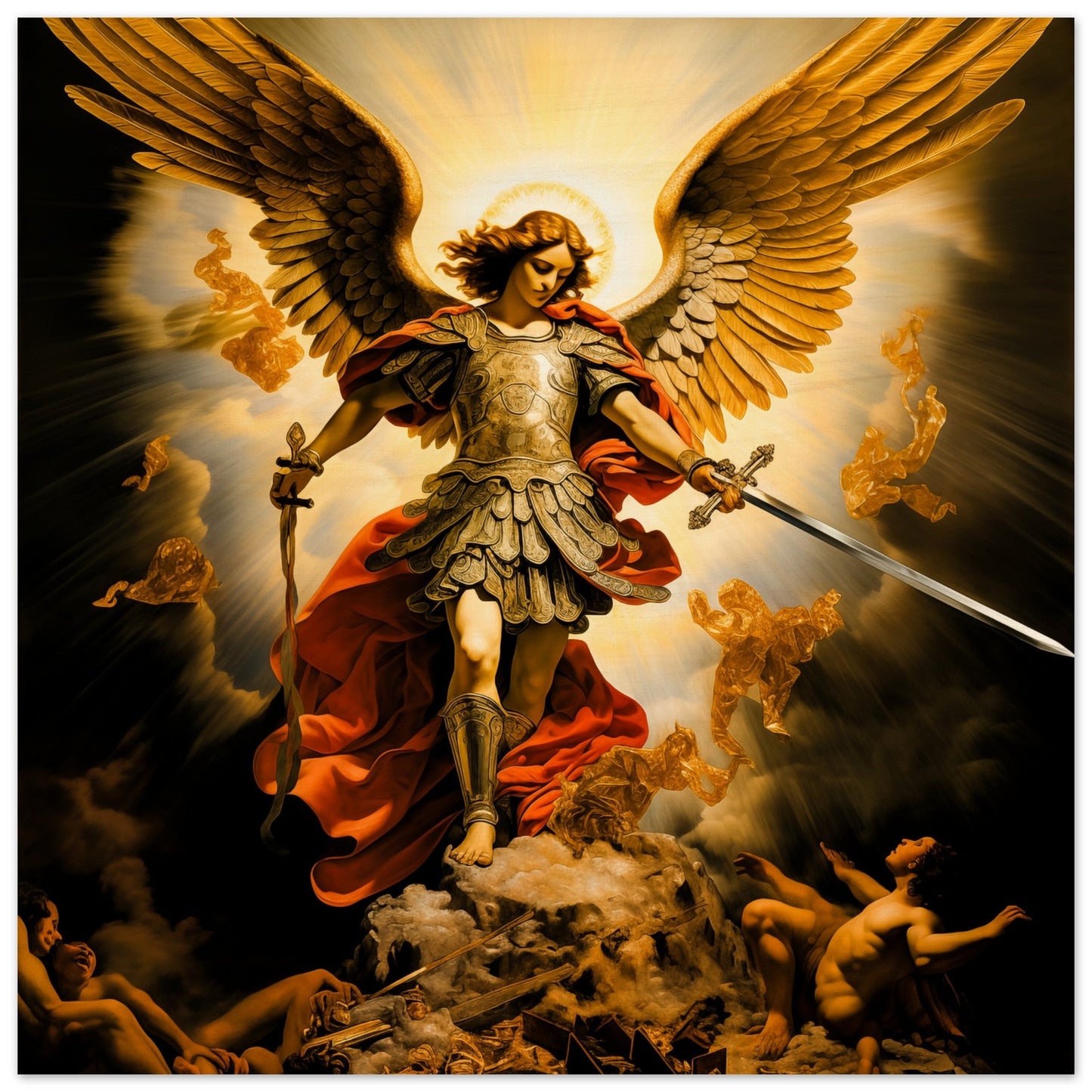 Pearl Print - St. Michael the Archangel, Terror of the evil spirits icon