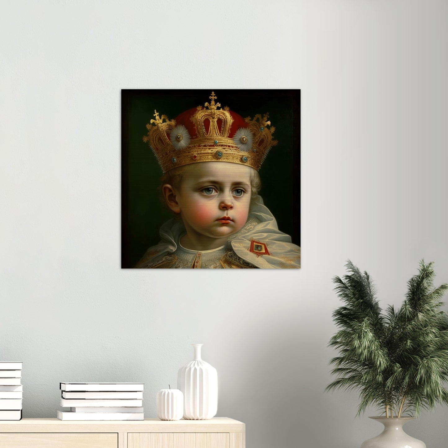 Holy Child ✠ Brushed Aluminum Icon