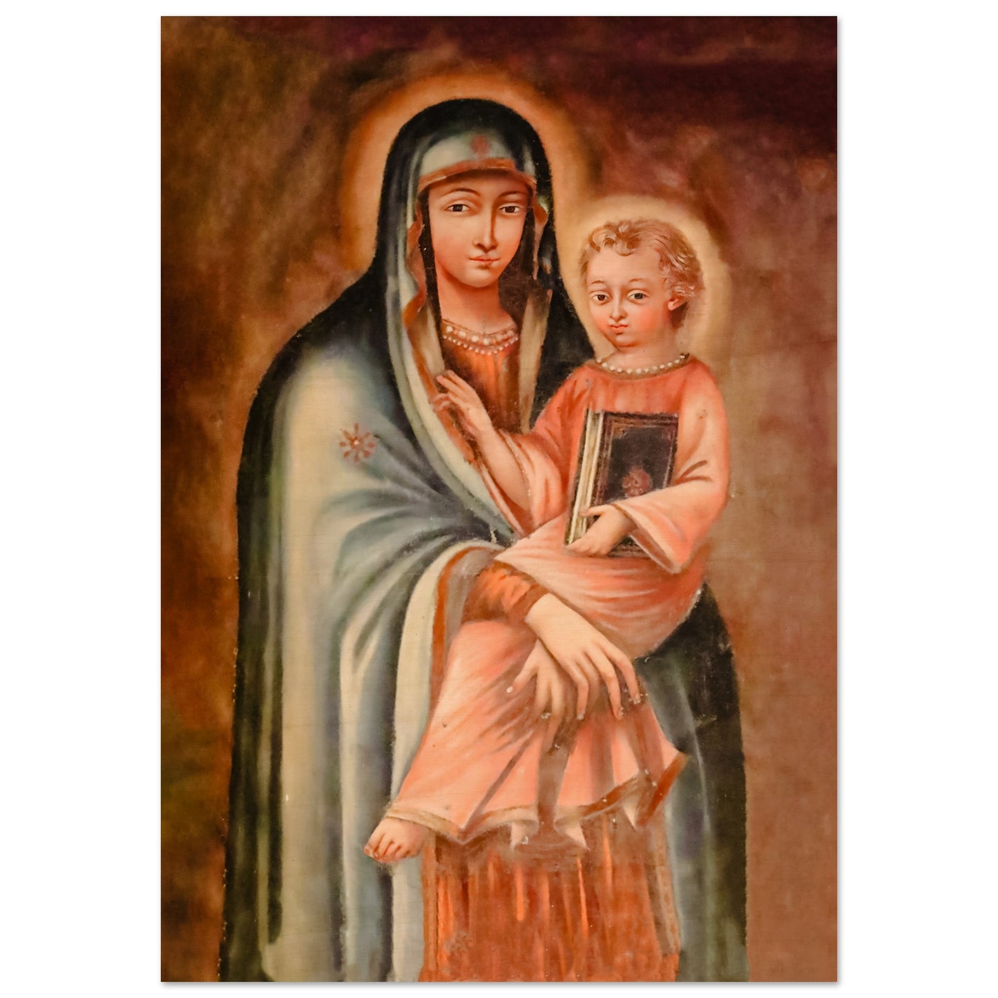 Our Lady of Dlebta, Ghazir Lebanon Maronite Icon Wood