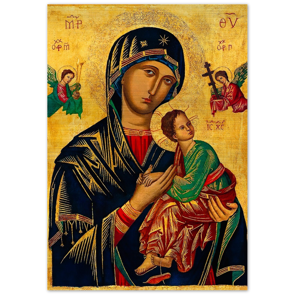 Our Lady of Perpetual Help ✠ Brushed #Aluminum #MetallicIcon #AluminumPrint