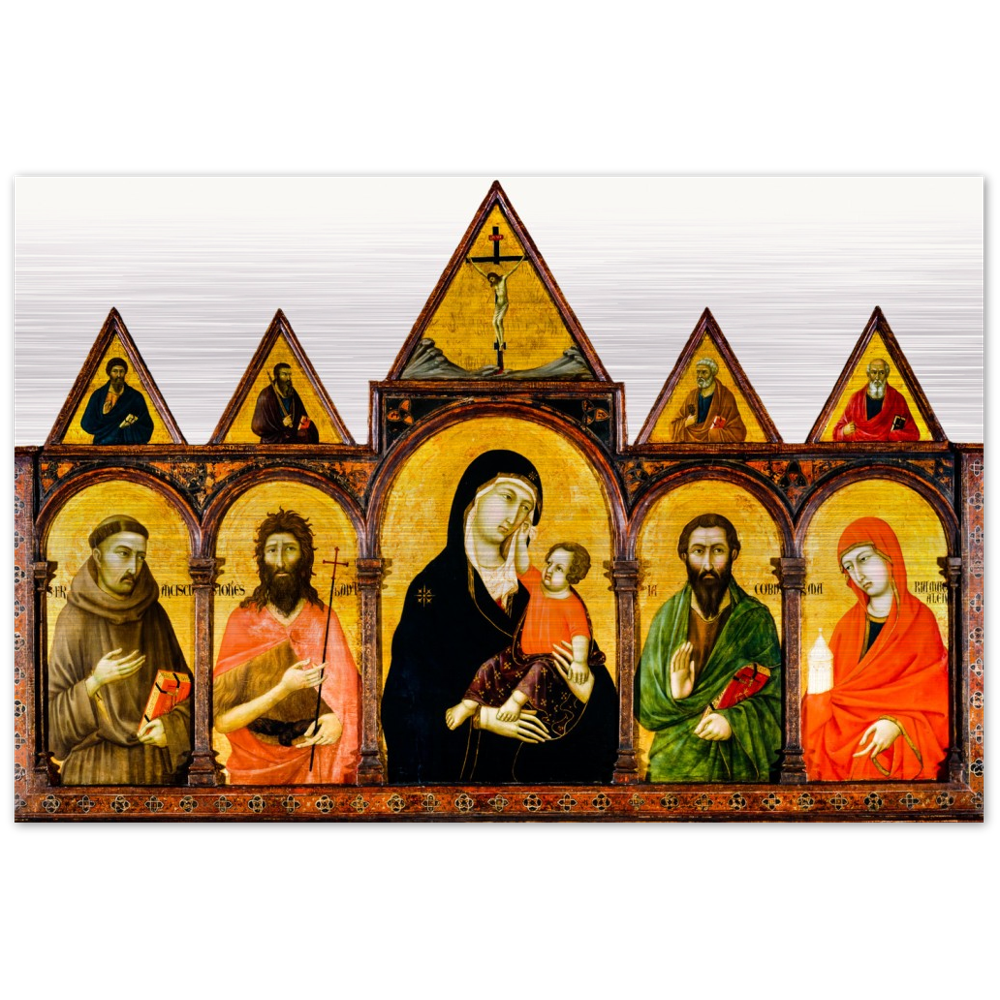 Virgin and Child with Saints ✠ Brushed #Aluminum #AluminumPrint