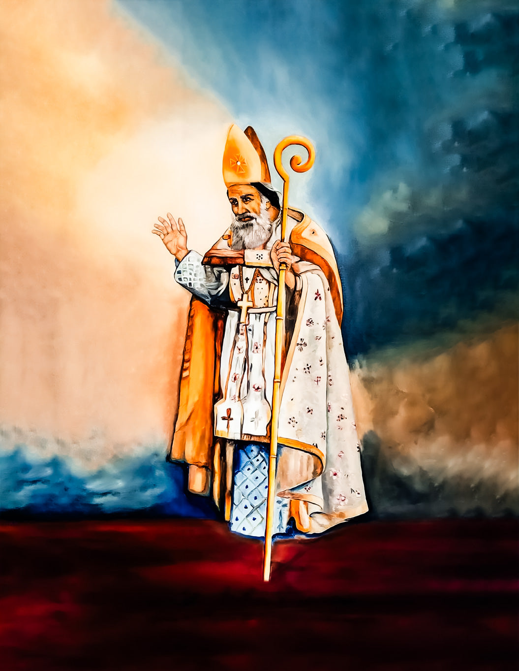 Pearl Print - St. John Maron The First Patriarch of the Maronite Church Icon
