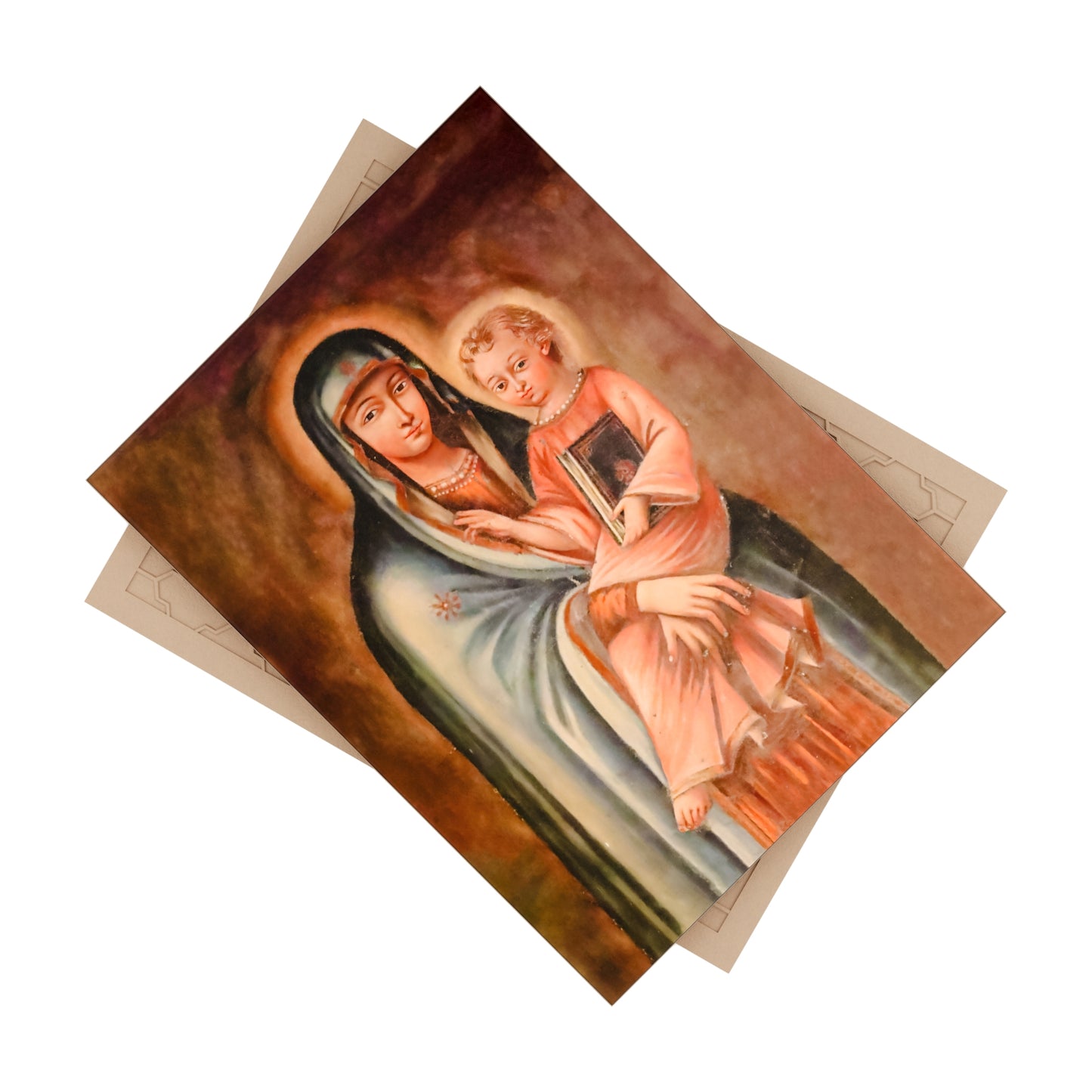 Our Lady of Dlebta, Ghazir Lebanon Maronite Ceramic Icon Tile Size 6" × 8"