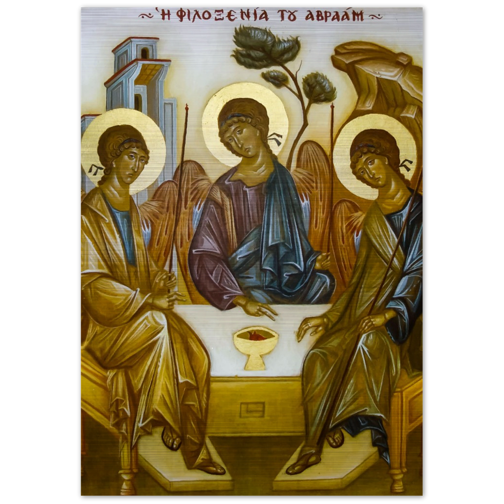 The Hospitality of Abraham - Brushed Aluminum Print