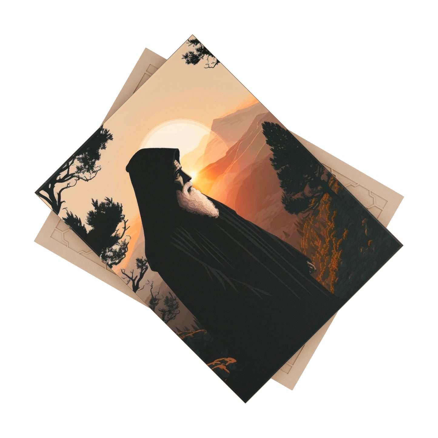 Saint Charbel, loved by God Ceramic Icon Tile Size 6" × 8"