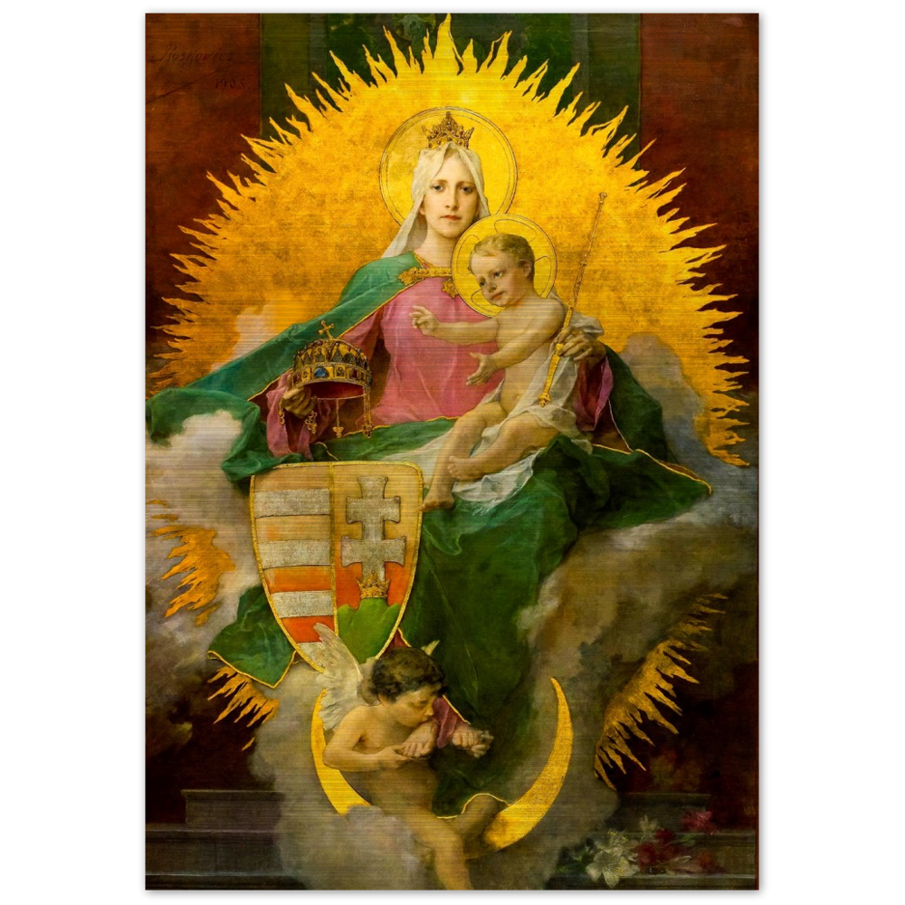 Magna Domina Hungarorum (Lady of Hungary) ✠ Brushed #Aluminum #MetallicIcon #AluminumPrint