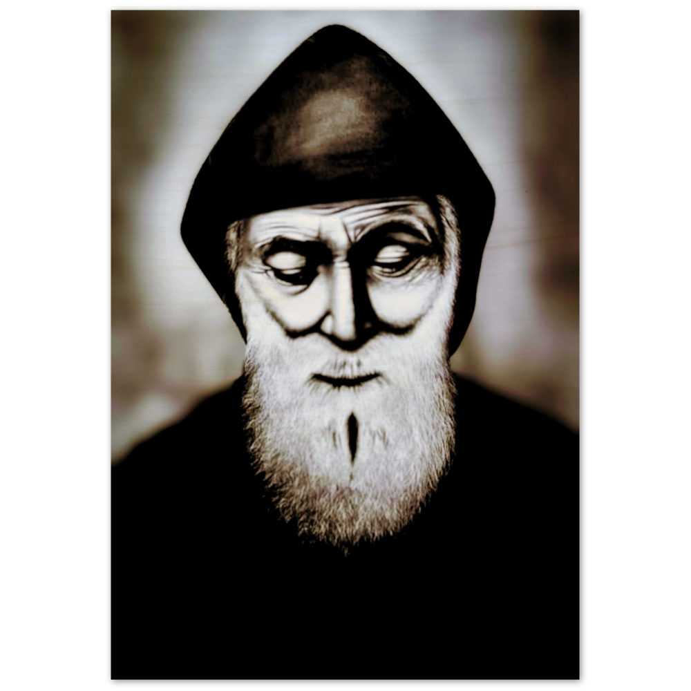 Beloved Saint Sharbel - Wood Print