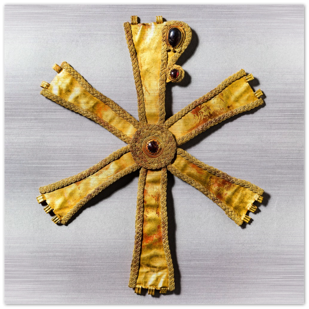 Monogram of Christ (Chrismon) Brushed Aluminum Print