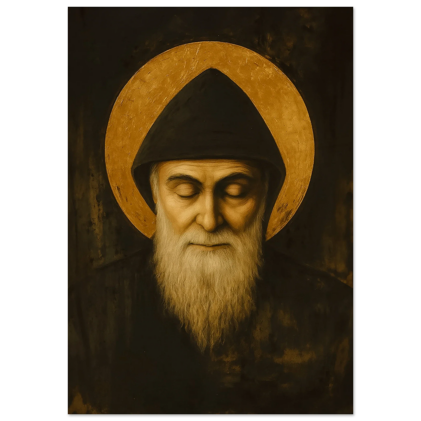 Pearl Print - Mar Charbel Icon of Saint Sharbel
