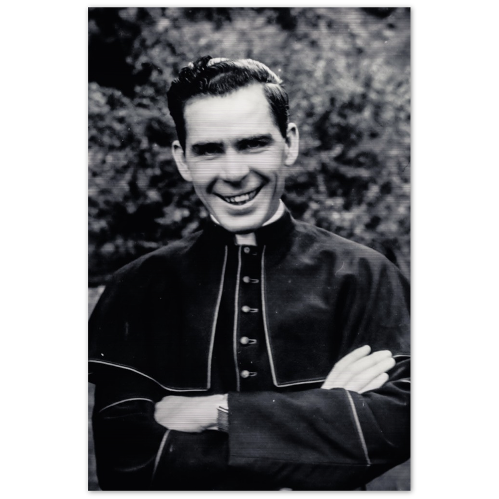 Archbishop Fulton J. Sheen - Brushed Aluminum Print