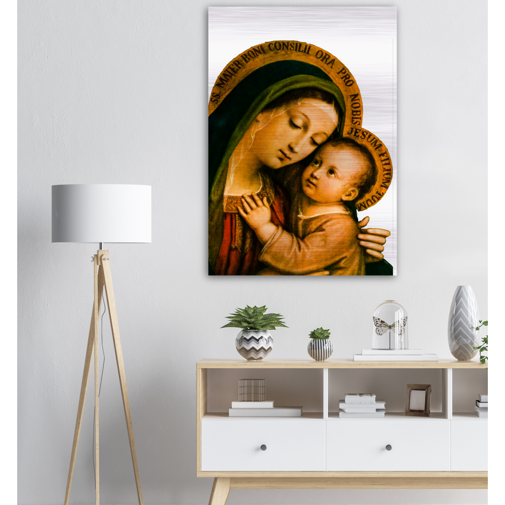 Our Lady of Good Counsel (Latin: Mater Boni Consilii) – Brushed #Aluminum #MetallicIcon #AluminumPrint