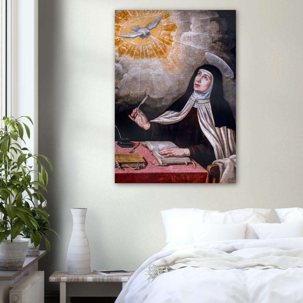 St. Teresa of Avila – Brushed #Aluminum #MetallicIcon #AluminumPrint