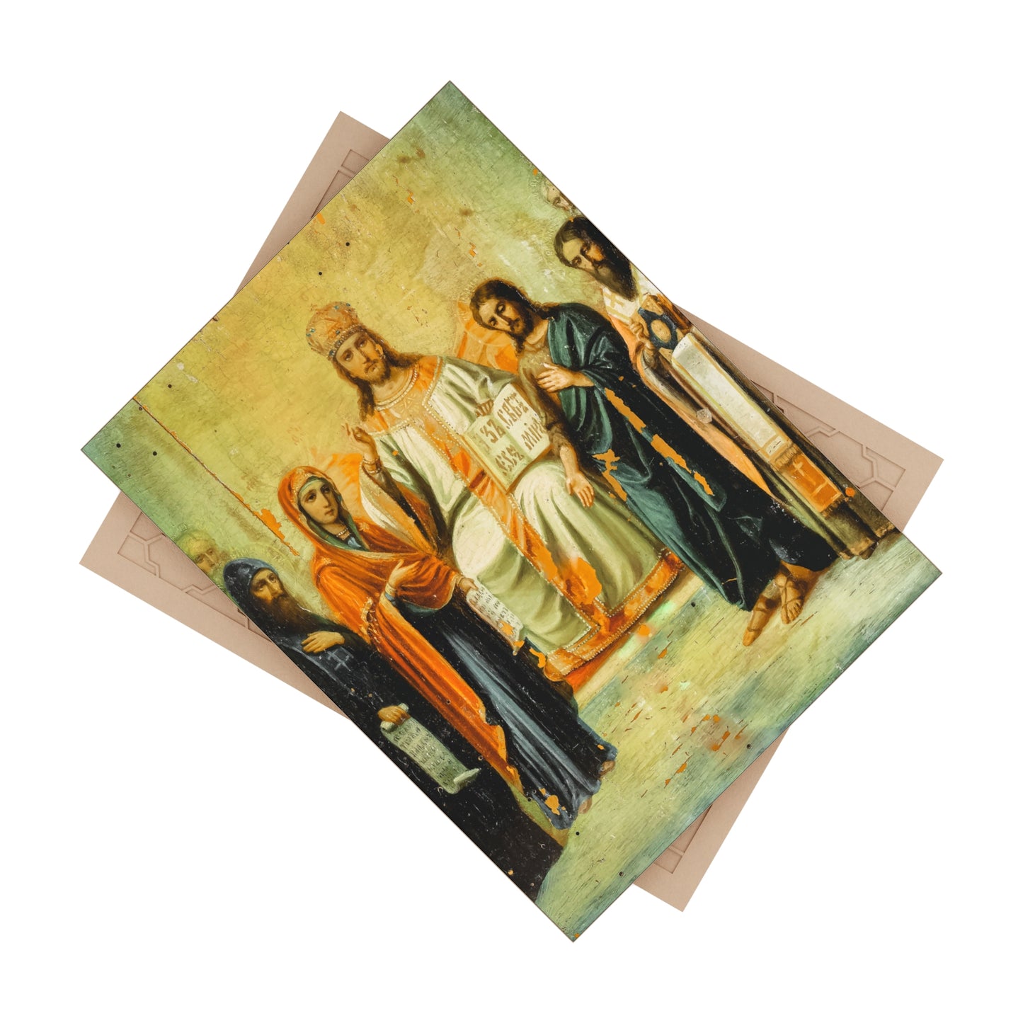 Christ the King of Kings - Russian Icon Ceramic Icon Tile Size 6" × 8"