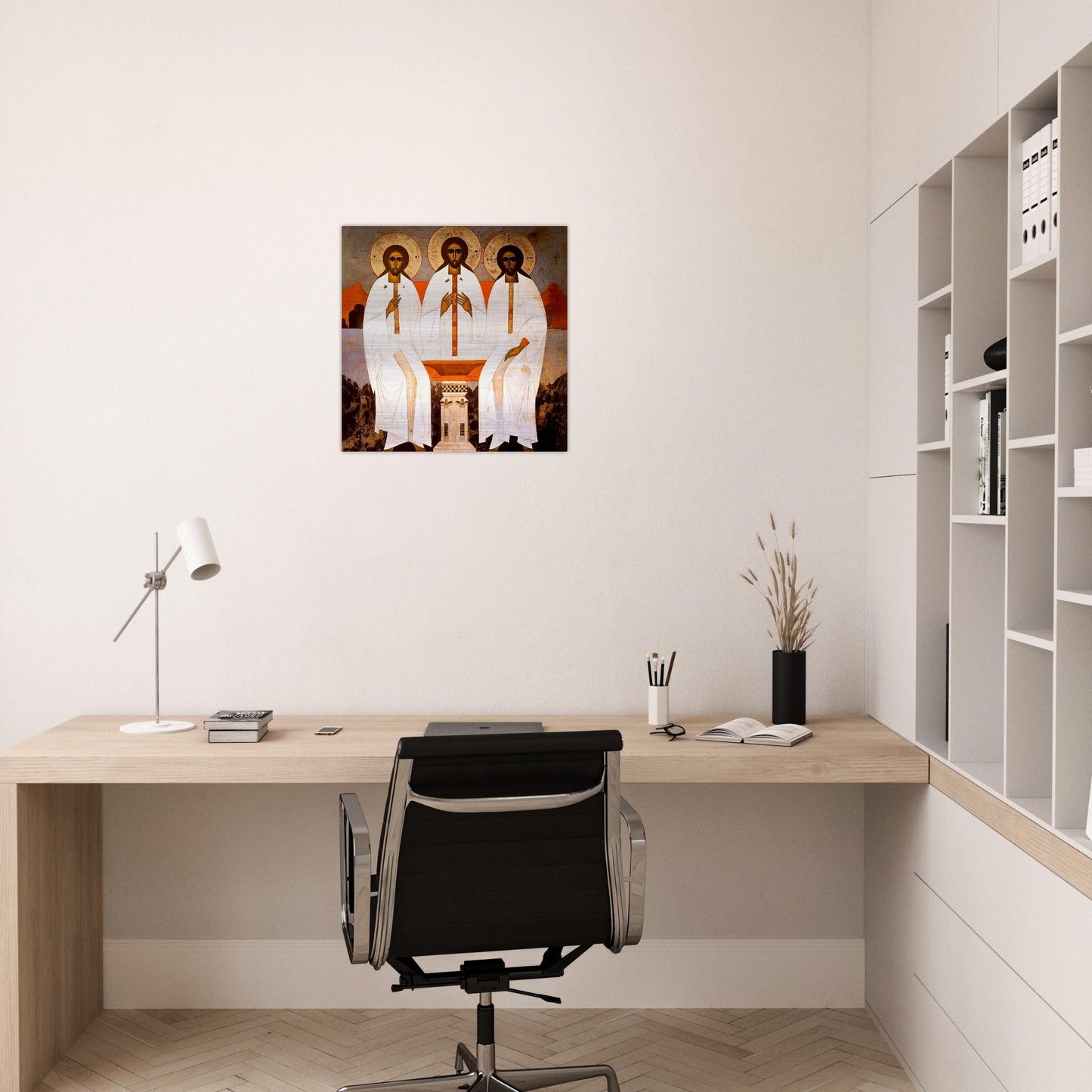 Icon of the Trinity Brushed Aluminum Print