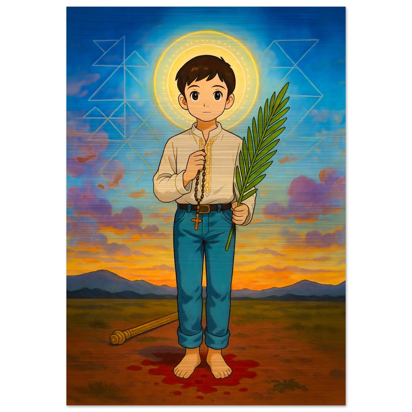 Pearl Print - St. José Sánchez del Rio Icon for Kids - ideal for bedroom or classroom