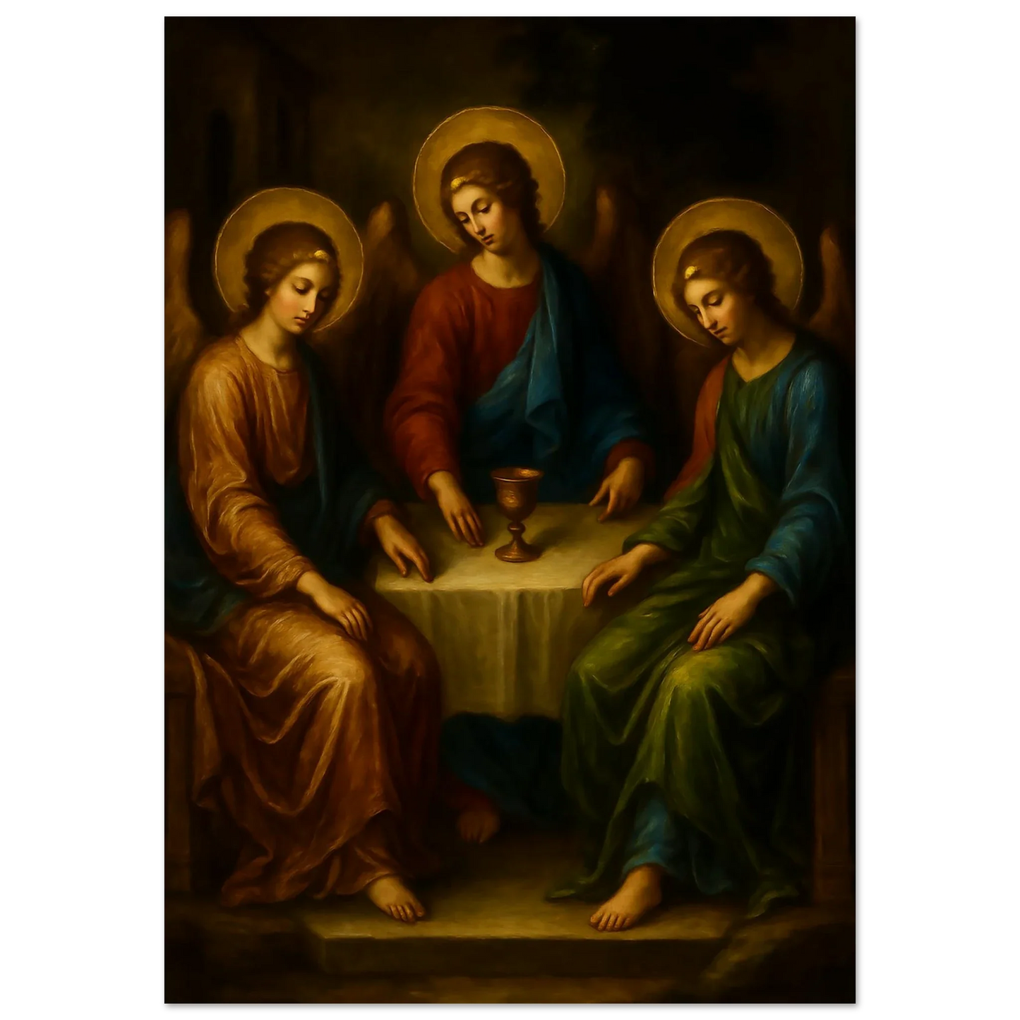 Pearl Print - The Trinity at the Abraham's Table – Baroque Icon