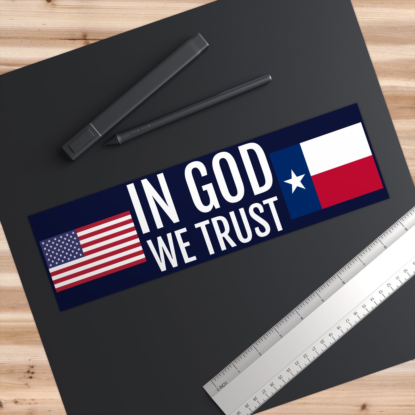 Bumper Stickers In God We Trust Texas - National Motto USA