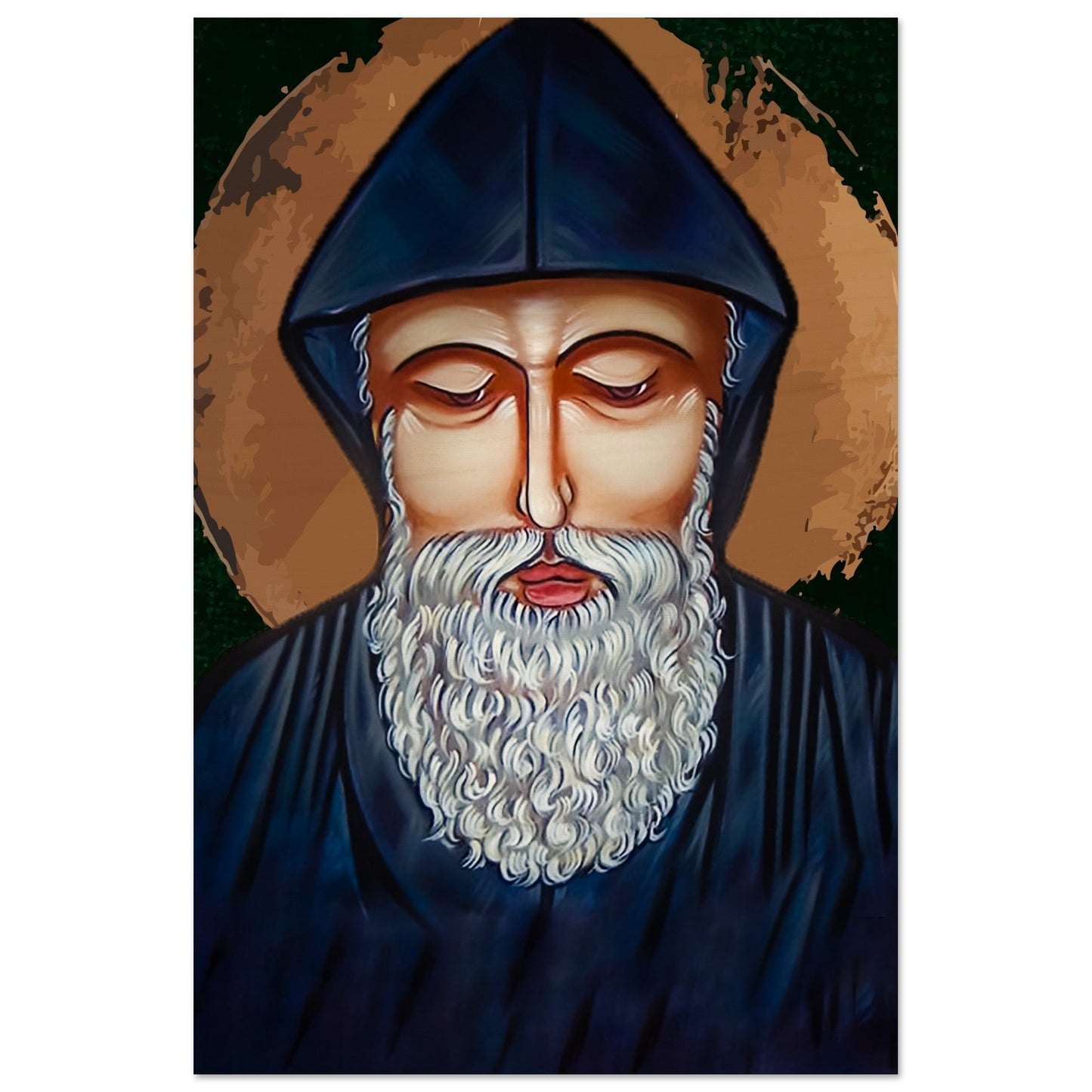Pearl Print - St Charbel, light of the Church Icon