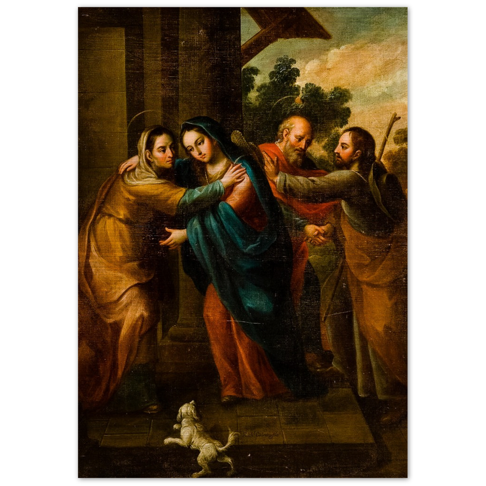 The Visitation - Brushed Aluminum Print