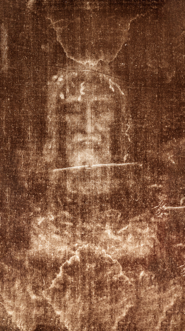 Pearl Print - Holy Face of Jesus Icon from the Shroud of Turin Photographic Negative Sindonology