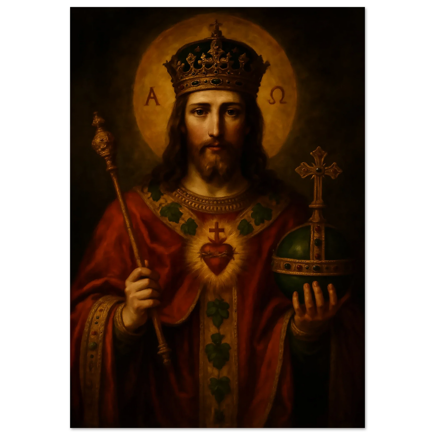 Pearl Print - Christ is King Icon