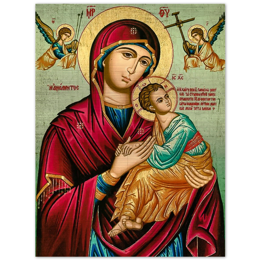 Our Lady of Perpetual Help ✠ Brushed #Aluminum #MetallicIcon #AluminumPrint