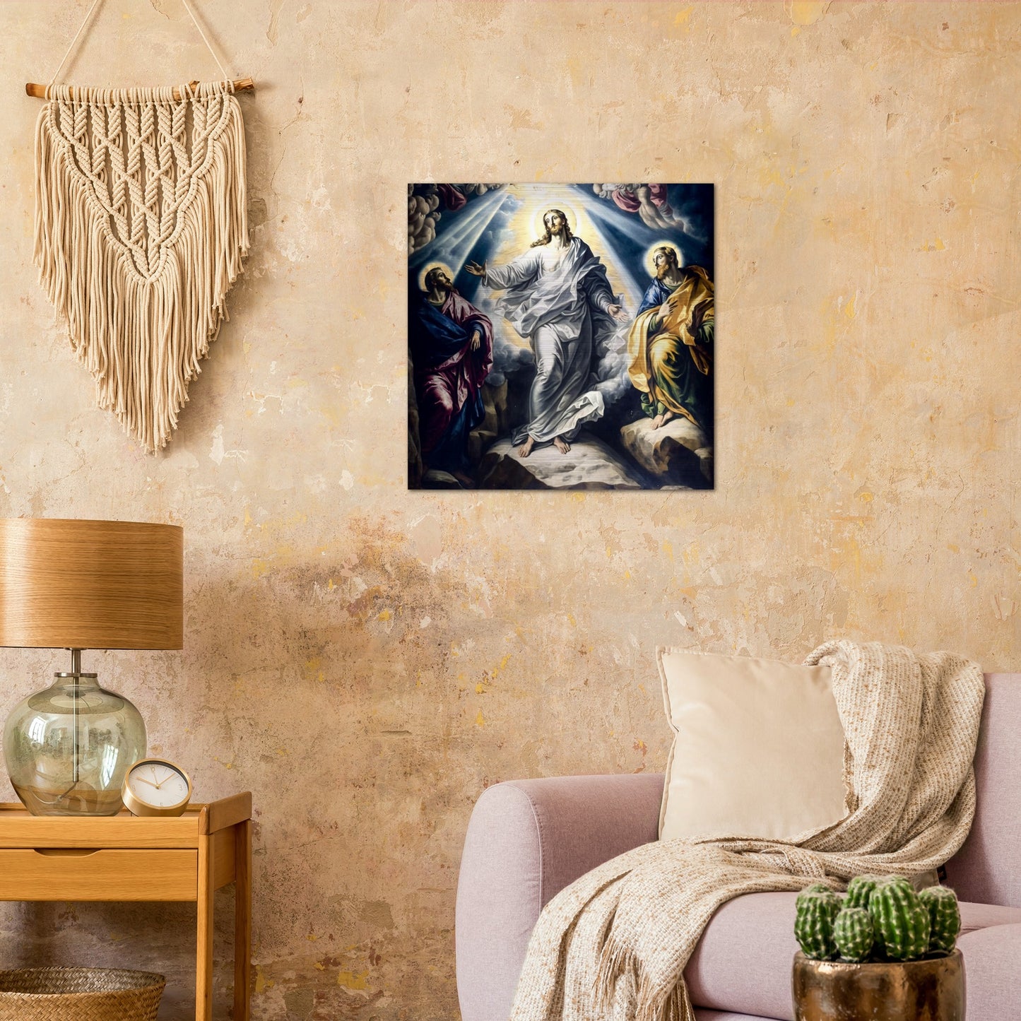 Transfiguration – The Glory of God! ✠ Brushed Aluminum Icon