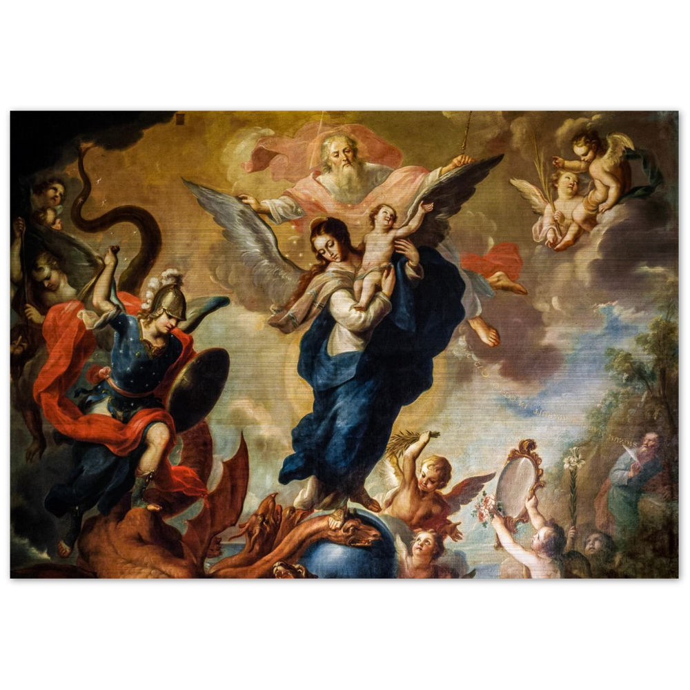 The Virgin of the Apocalypse - Brushed Aluminum Print