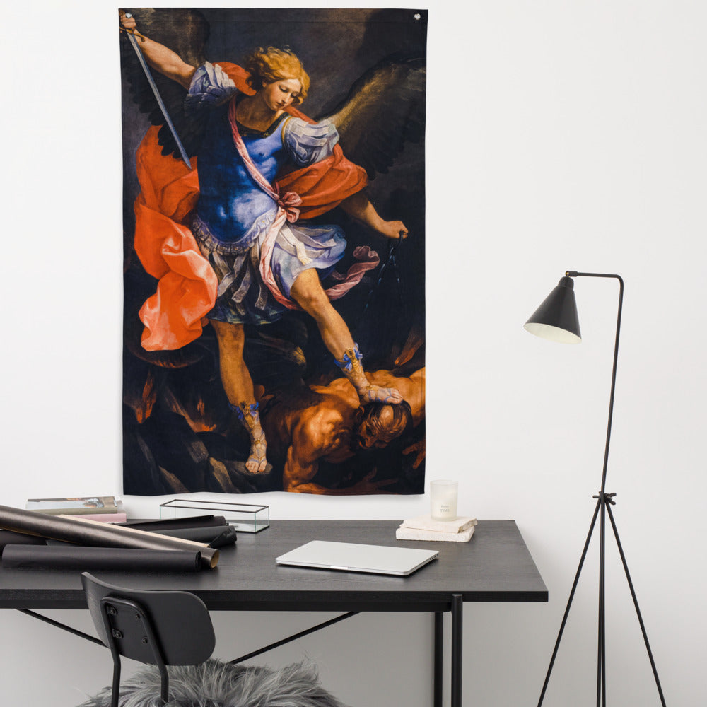 St. Michael the Archangel #Flag ✠ 34½ x 56 inches (87.6x142.2 cm)