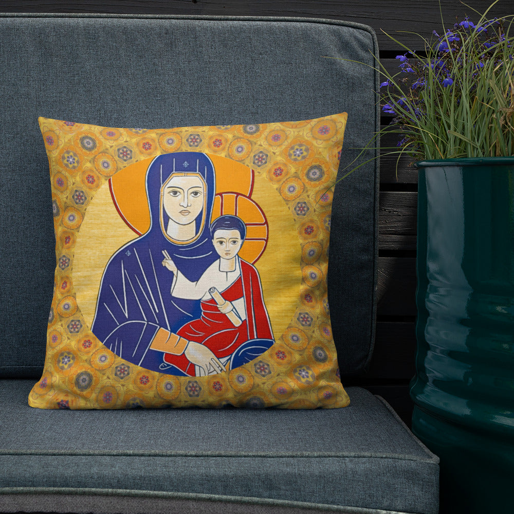 Our Lady Maronite Icon - Premium Pillow
