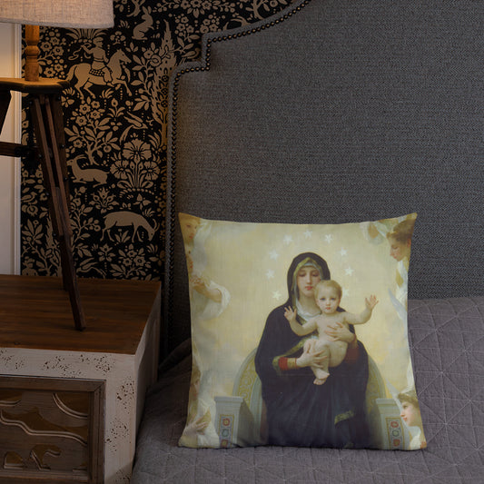 Regina Angelorum (Bouguereau) Premium Pillow