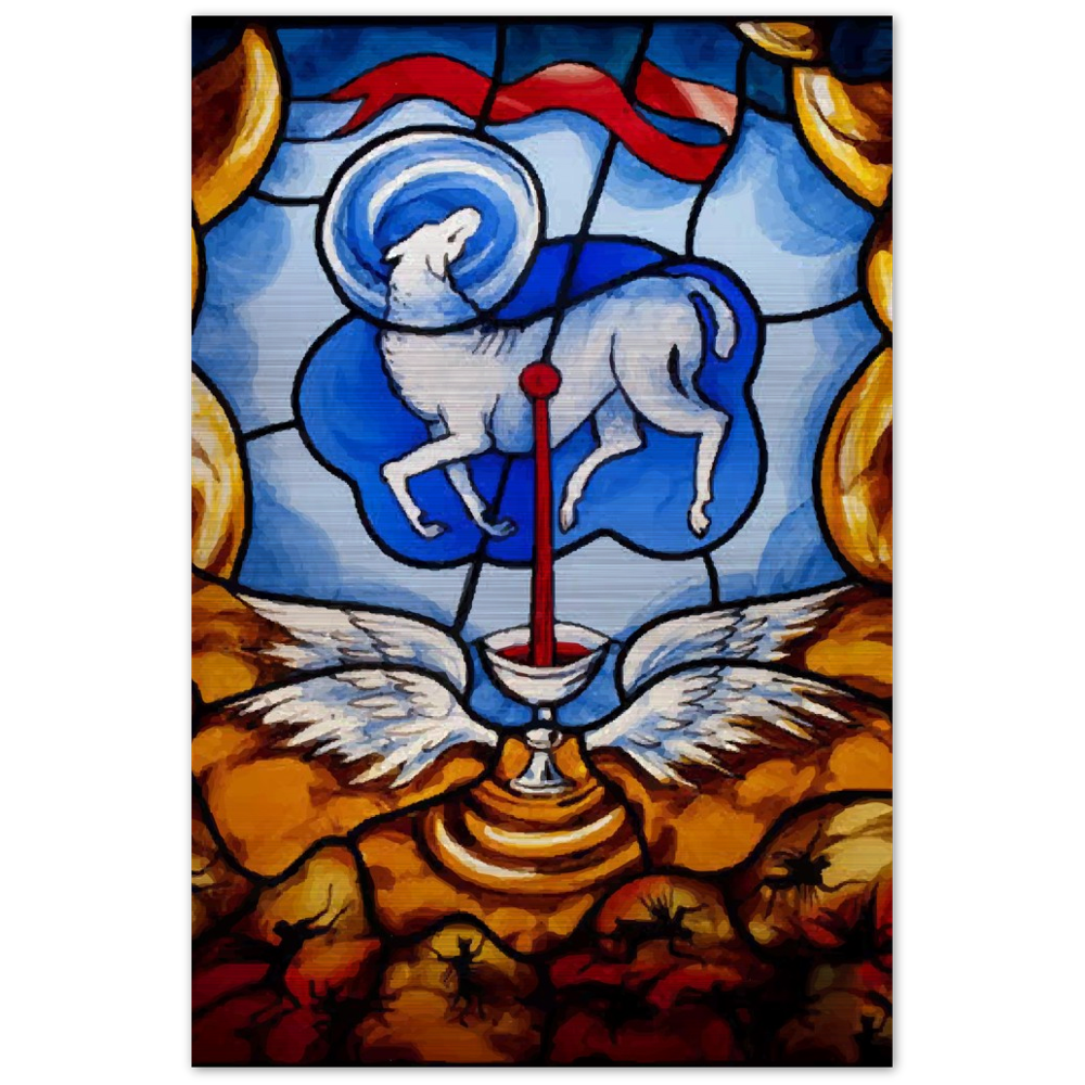 The Eucharist in Salvation History - Brushed Aluminum Print