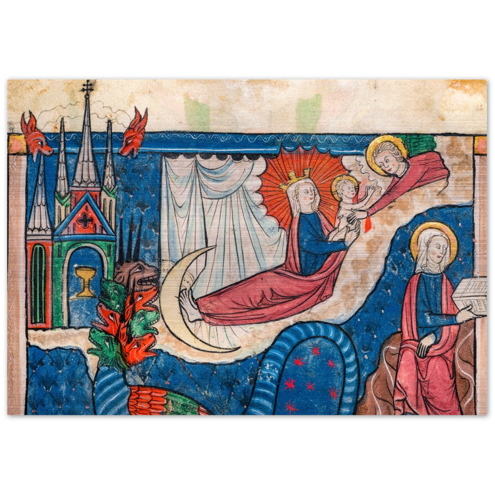 The Woman Clothed with the Sun ✠ Brushed #Aluminum #MetallicIcon #AluminumPrint